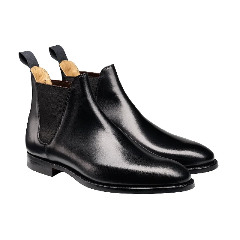 Comfortable Work Sneakers Chelsea 8 Black Calf