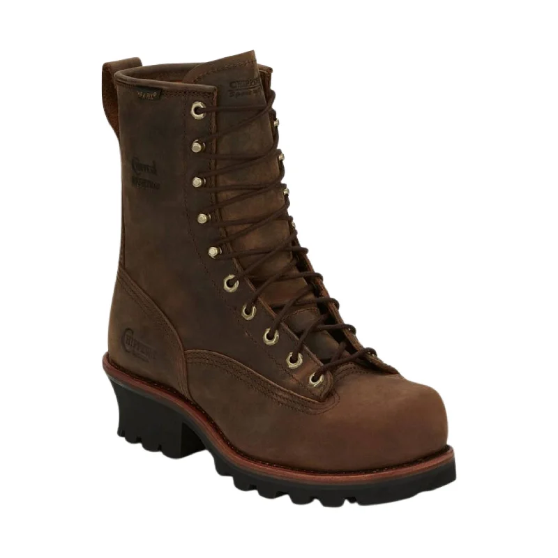 Comfortable Snow Boots Online Sale Chippewa Men's Paladin 8 Inch Waterproof Steel Toe Logger Work Boots - Brown Comfortable Snow Boots Online Sale Chippewa Men's Paladin 8 Inch Waterproof Steel Toe Logger Work Boots - Brown