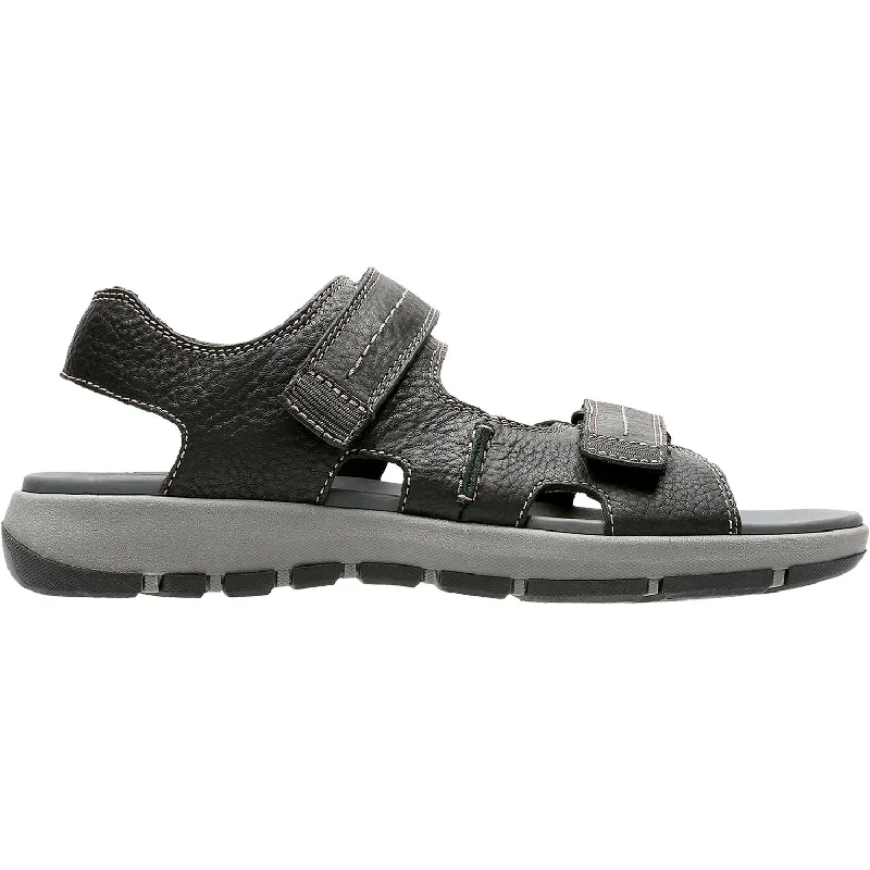 Designer Hiking Shoes For Sale Men's Clarks Brixby Shore Black Leather