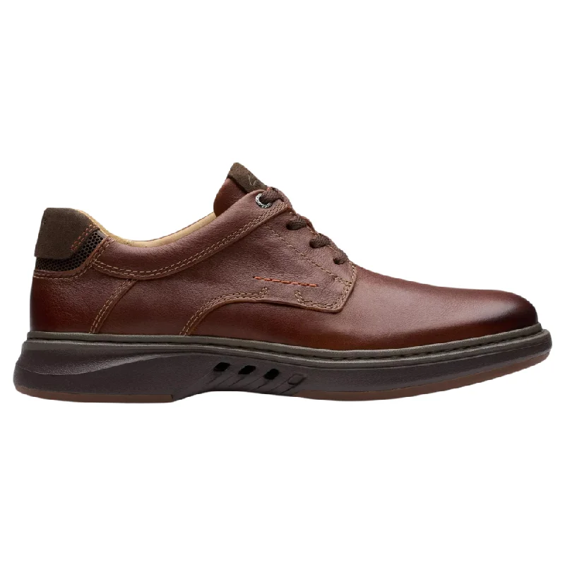 High Fashion Work Boots Clarks Un Briley Pace Tan Leather Shoe (Men's)