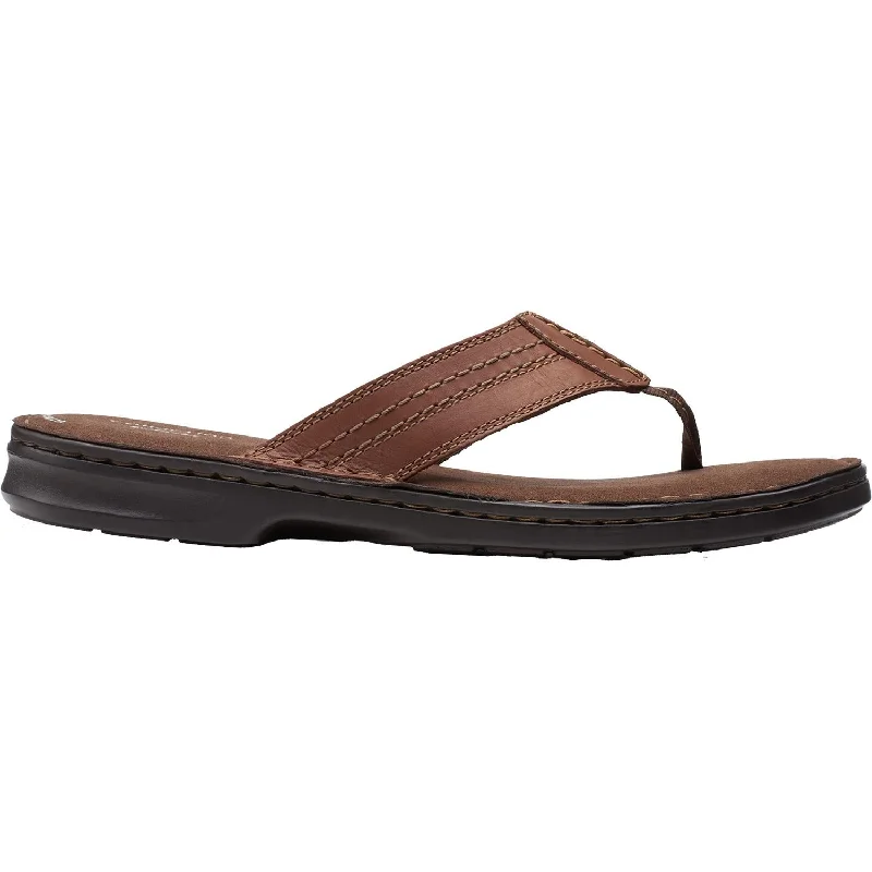 Best Outdoor Sandals Men's Clarks Malone Bay Tan Leather