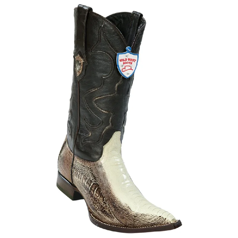 Waterproof Sports Shoes Wild West Boots #2950577 Men's | Color Winterwhite & Brown | Men's Wild West Ostrich Leg 3x Toe Boots Handcrafted Waterproof Sports Shoes Wild West Boots #2950577 Men's | Color Winterwhite & Brown | Men's Wild West Ostrich Leg 3x Toe Boots Handcrafted
