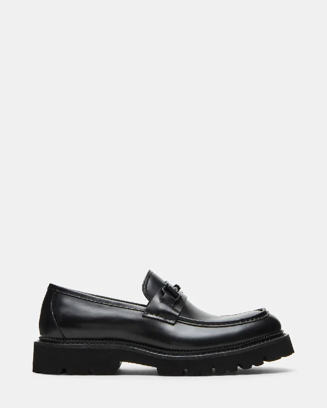 Comfortable Winter Sneakers CRASH BLACK LEATHER