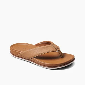 Comfortable Boots For Hiking Reef Cushion Bonzer Tan Men's Sandal