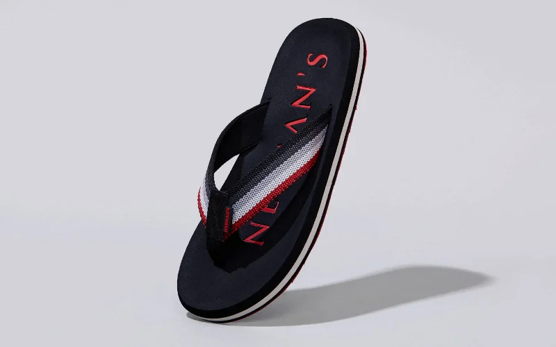 Trendy Snow Footwear Cushion Comfort Flips : Black