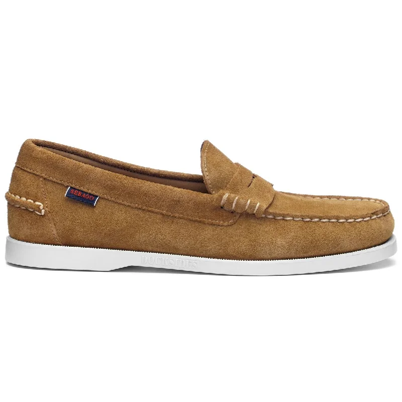 Comfortable Outdoor Shoes Online Sale Dan Boat Roughout - Cognac