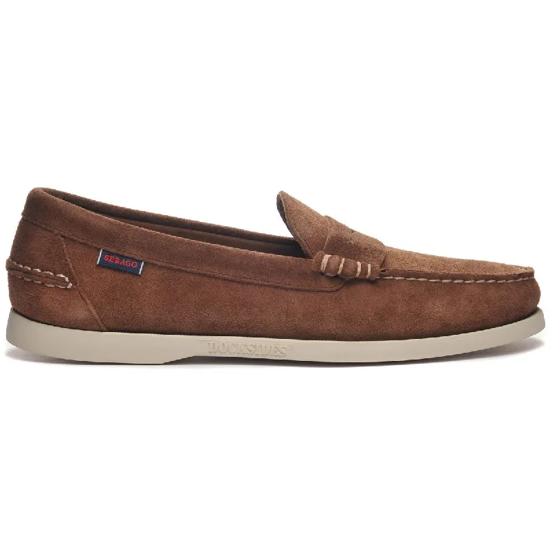 Comfortable Running Sandals For Sale Dan Boat Roughout - Dark Brown