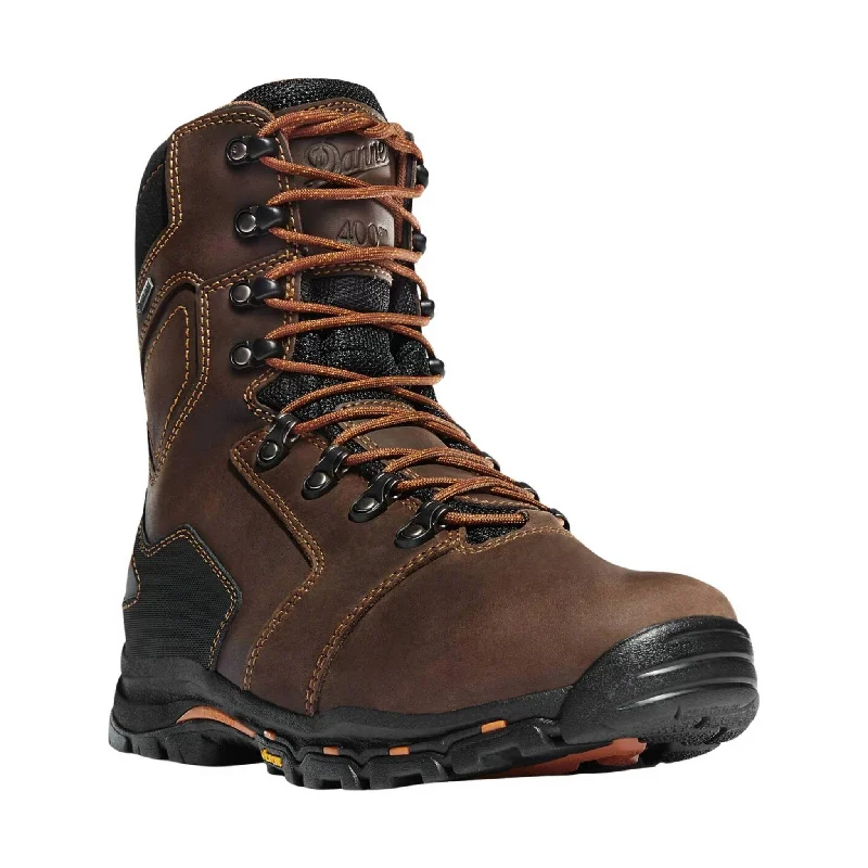Stylish Running Sneakers Sale Danner Men's Vicious 8 Inch Insulated 400G Composite Toe Work Boot - Brown
