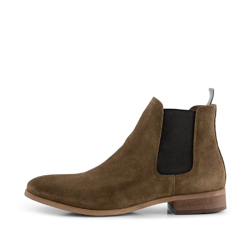 Comfortable Winter Sneakers Dev chelsea boot suede - TOBACCO
