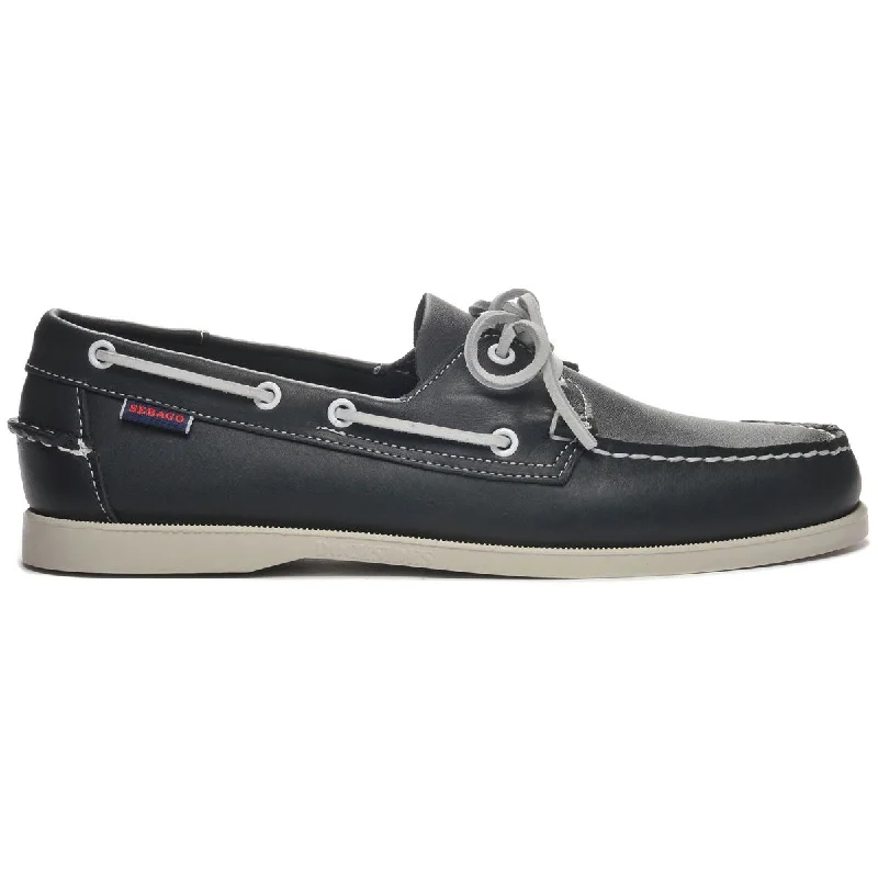 Comfortable Flats For Work Docksides Portland - Navy Blue