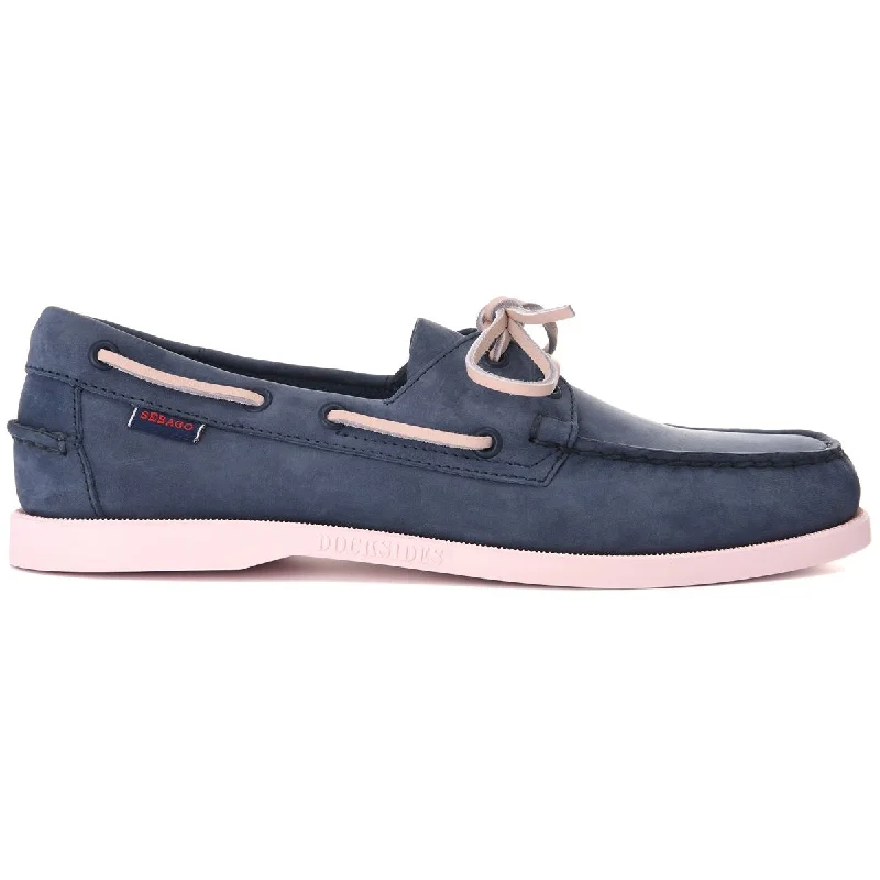 Trendy Hiking Sandals Sale Online Docksides Portland Nubuk - Navy Blue & Pink