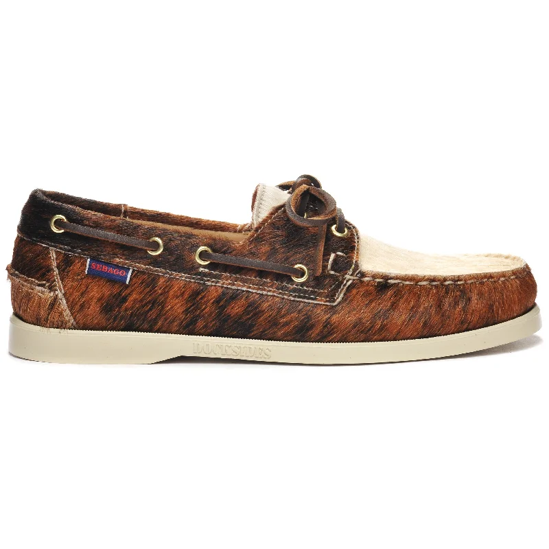 Athletic Shoes Online Docksides Portland Raw - Dark Brown & Cream