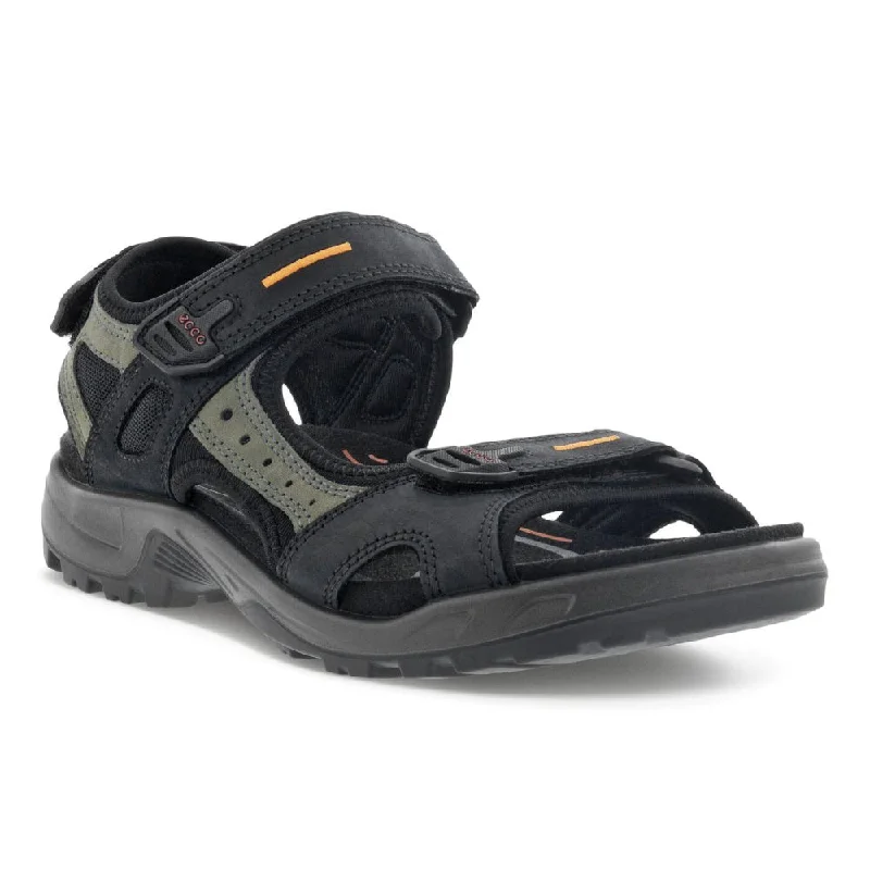 Cozy Winter Boots Ecco Men's Yucatan Sandal - Black/Mole/Black