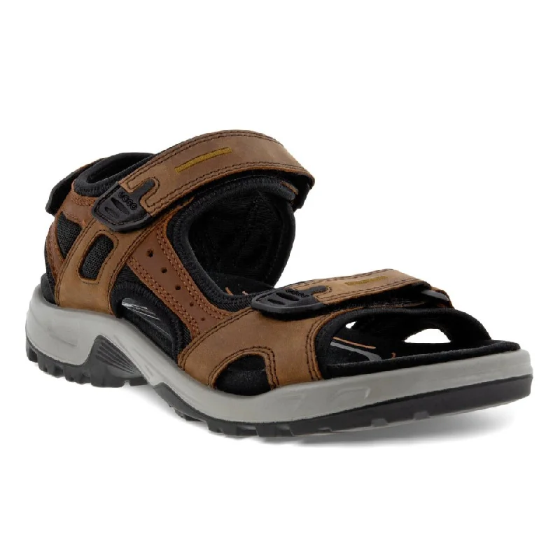 Black Dress Shoes Ecco Men's Yucatan Sandal - Espresso/Cocoa Brown/Black