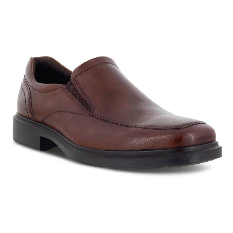 Comfortable Formal Boots ECCO Helsinki 2 Apron Toe Slip-On Cognac (Men's)
