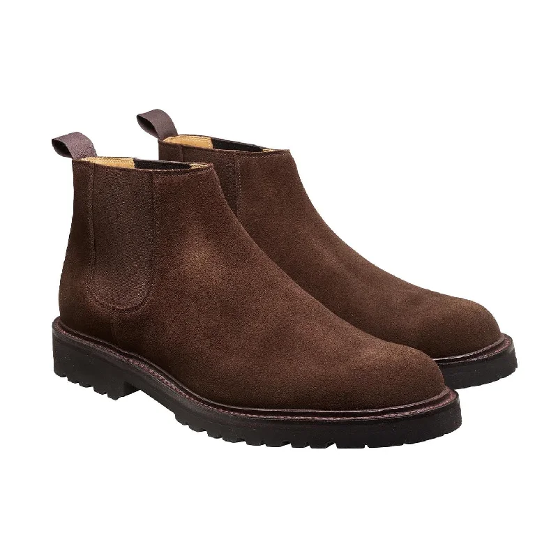 Trendy Sports Sneakers Elgin Dark Brown Suede