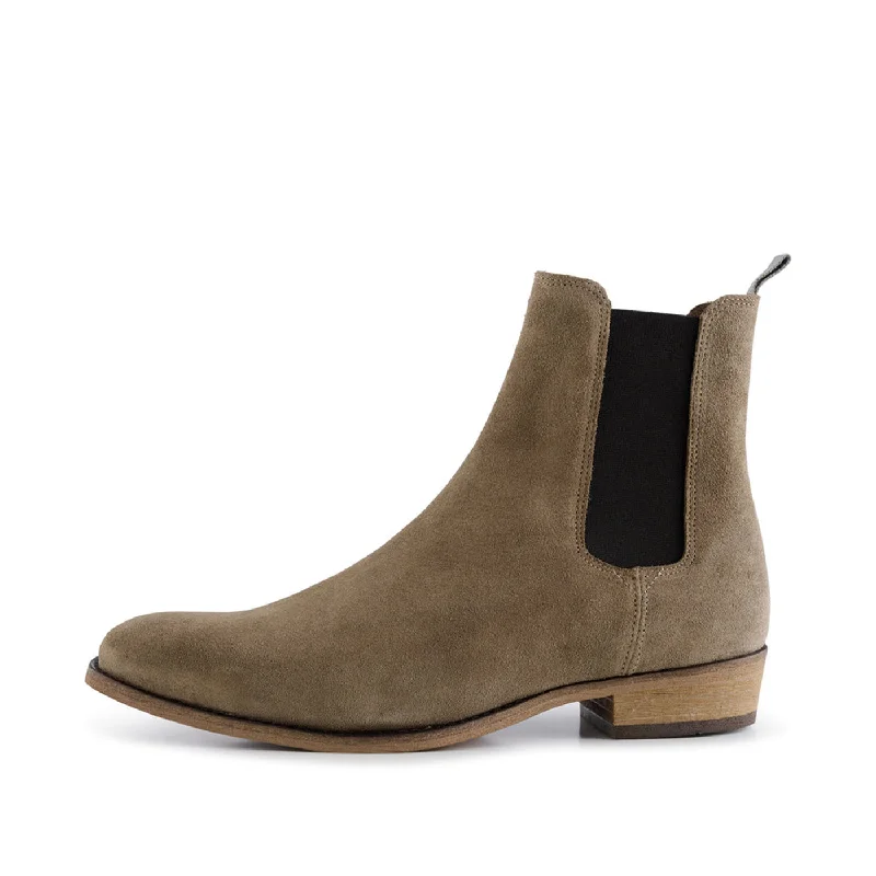 Trendy Casual Sandals Eli chelsea boot suede - TAUPE