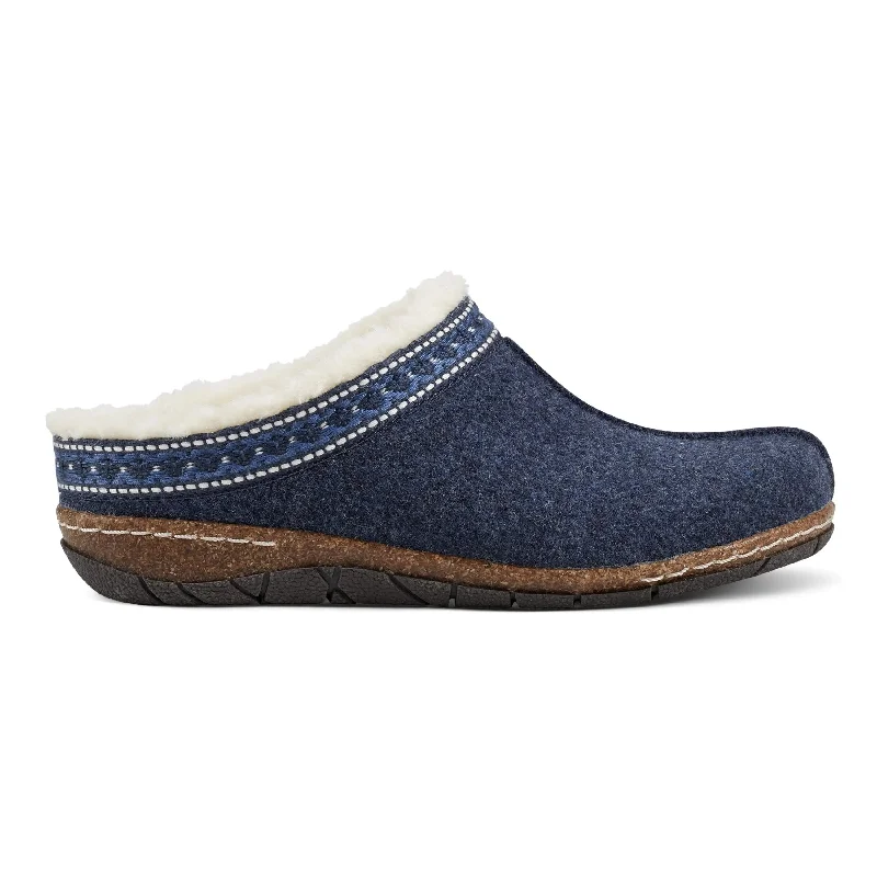 Stylish Hiking Boots For Winter Elya Round Toe Casual Slip-on Flat Clogs