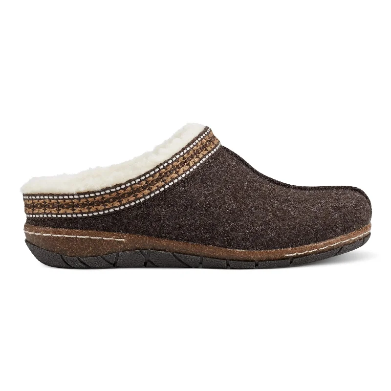 Trendy Snow Boots Online Elya Round Toe Casual Slip-on Flat Clogs