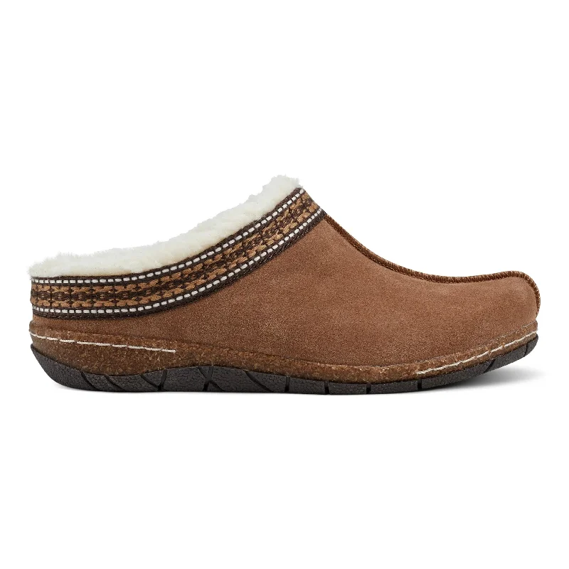 Casual Winter Sandals Elya Round Toe Casual Slip-on Flat Clogs