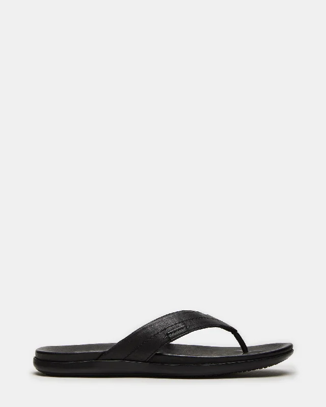 Trendy Hiking Shoes Sale EMMETT BLACK LEATHER
