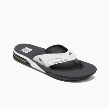 Comfortable Casual Sandals Reef Fanning Grey White Men's Sandal