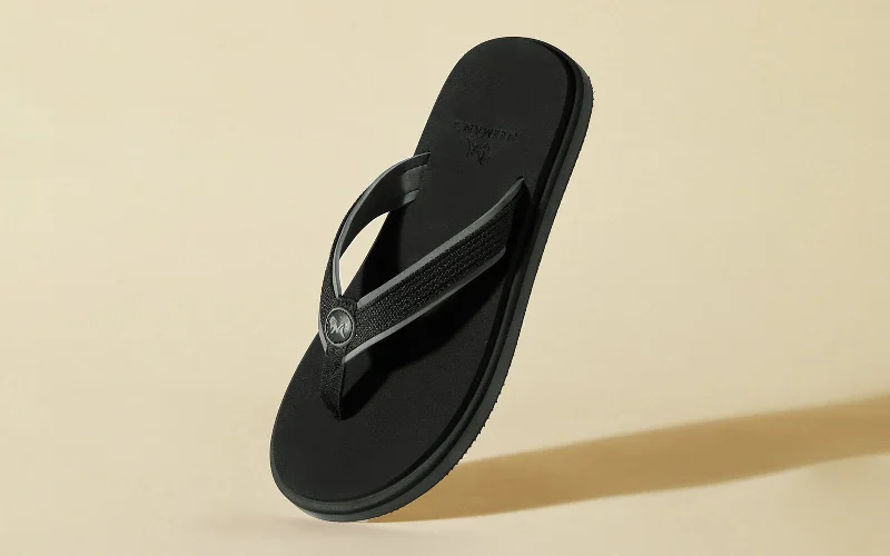 Stylish Hiking Sandals For Sale Fluffy flips : Ink Black