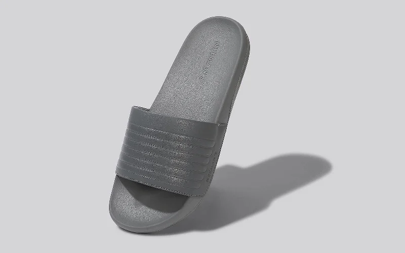 Durable Running Sandals FootBed Slides for Men : Grey