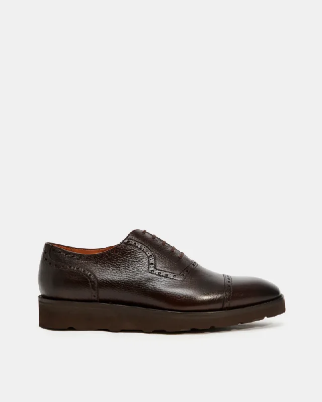 Fashionable Winter Footwear For Sale Dark Brown Brogue Lightweight Dress Shoe