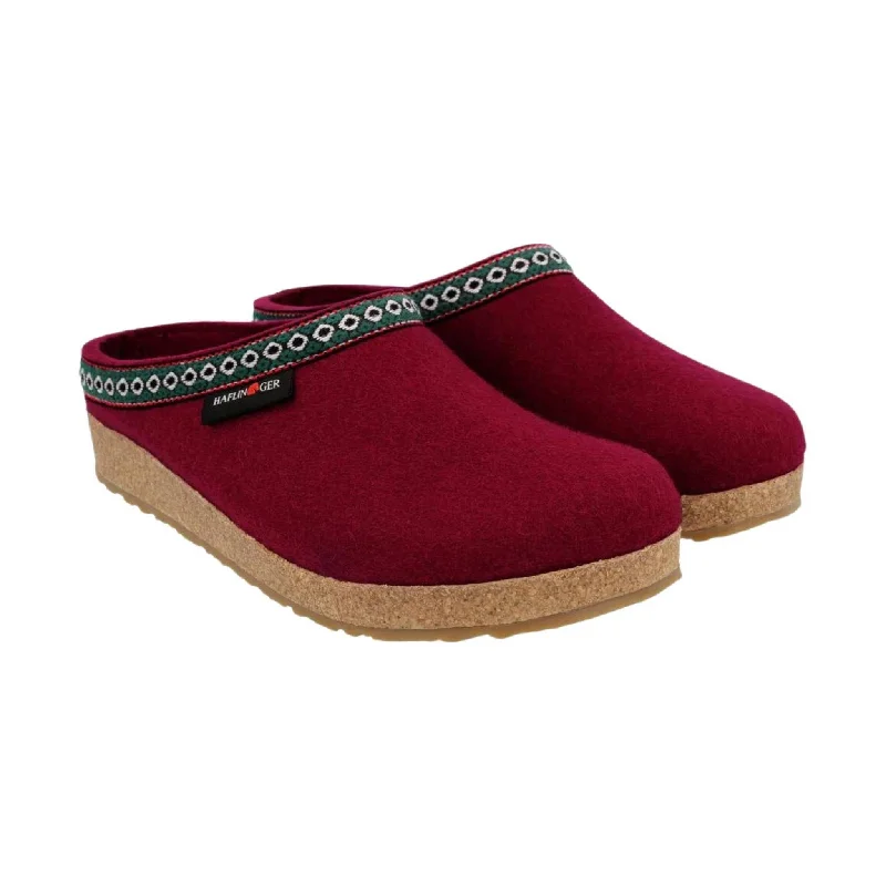 Stylish Running Sneakers Sale Haflinger Classic Wool Grizzly Clog - Bordo