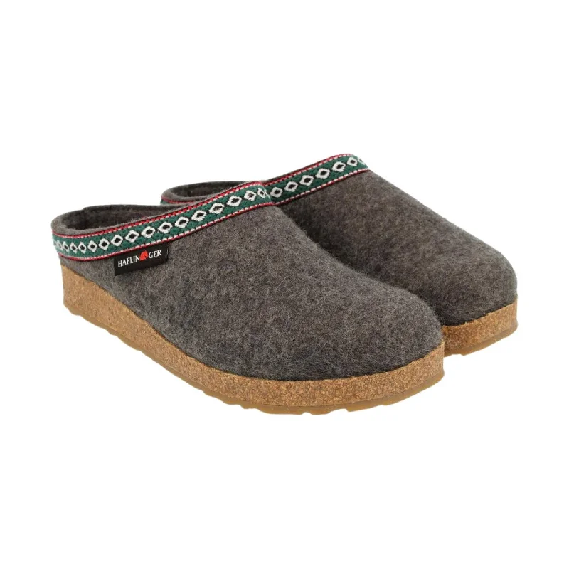Trendy Hiking Sandals Sale Online Haflinger Classic Wool Grizzly Clog - Grey