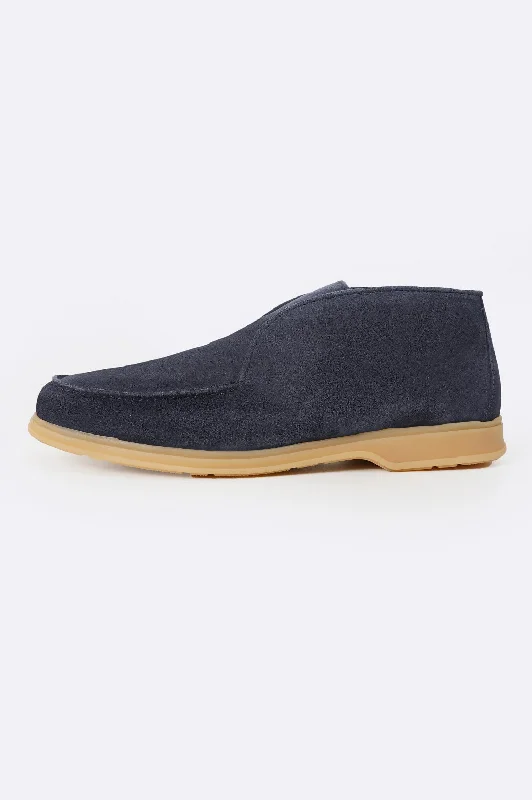 High Fashion Footwear HIGH-TOP LEATHER LOAFERS