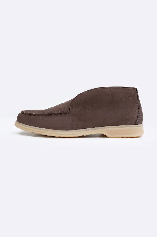 Comfortable Running Sneakers HIGH-TOP LEATHER LOAFERS