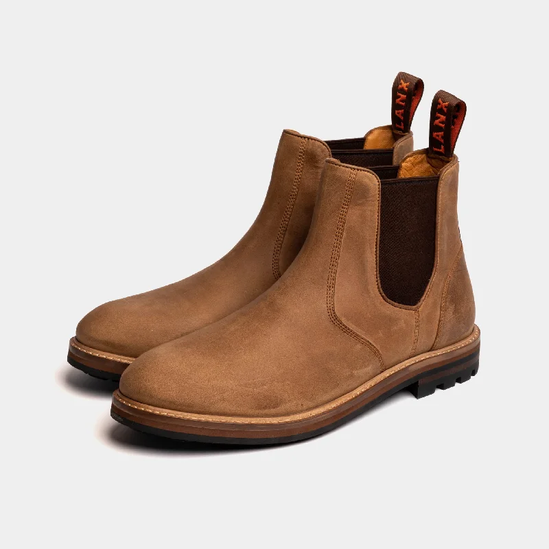 Comfortable Platform Boots HOGHTON // WHEAT DISTRESSED