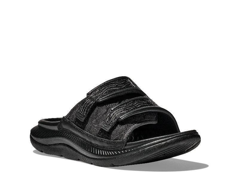 Trendy Hiking Sneakers For Sale Hoka All Gender/ Unisex Ora Luxe Color: Black / Black Trendy Hiking Sneakers For Sale Hoka All Gender/ Unisex Ora Luxe Color: Black / Black