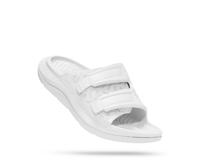 Stylish Hiking Sneakers Online Hoka All Gender/ Unisex Ora Luxe Color: White / White