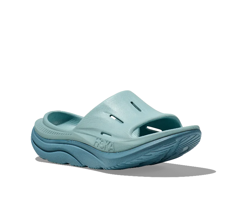 High Fashion Dress Shoes Hoka All Gender/Unisex Ora Recovery Slide 3 Color: Cloud Blue/Stone Blue High Fashion Dress Shoes Hoka All Gender/Unisex Ora Recovery Slide 3 Color: Cloud Blue/Stone Blue