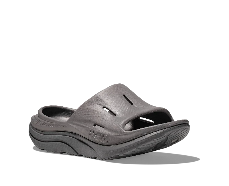 Best Sneakers For Running Hoka All Gender/Unisex Ora Recovery Slide 3 Color: Grey/Grey