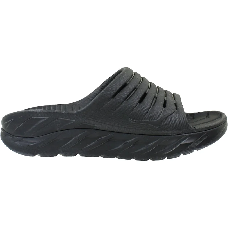 Elegant Casual Footwear Men's Hoka Ora Recovery Slide Black/Black EVA