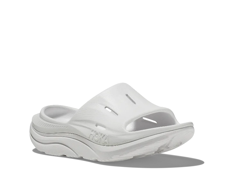 Stylish Running Sneakers Sale Hoka All Gender/Unisex Ora Recovery Slide 3 Color: White/White Stylish Running Sneakers Sale Hoka All Gender/Unisex Ora Recovery Slide 3 Color: White/White