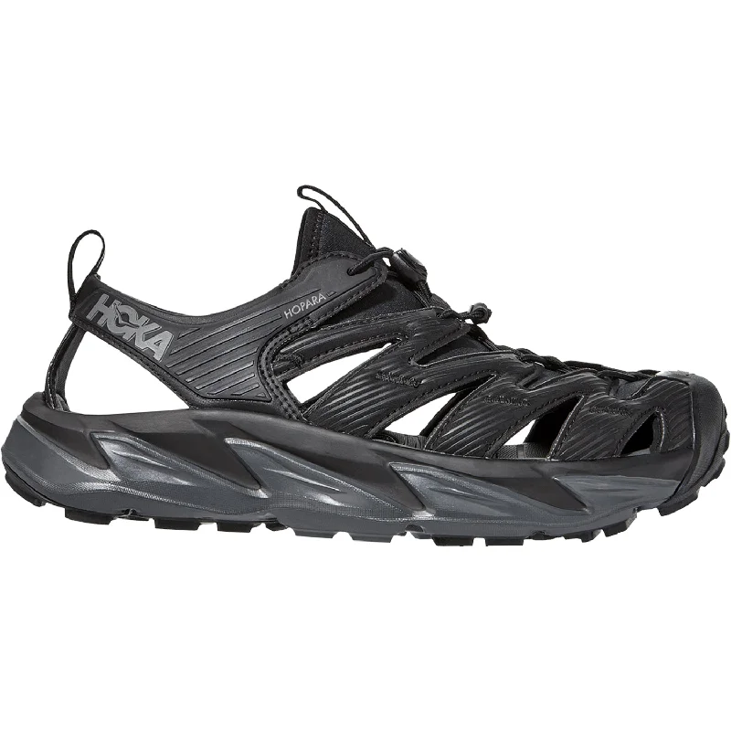 Casual Running Footwear Sale Men's Hoka One One Hopara Black/Dark Shadow Synthetic