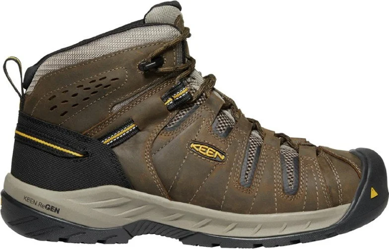 Stylish Running Footwear For Sale Keen Men's Flint II Mid Waterproof Steel Toe Work Boot
