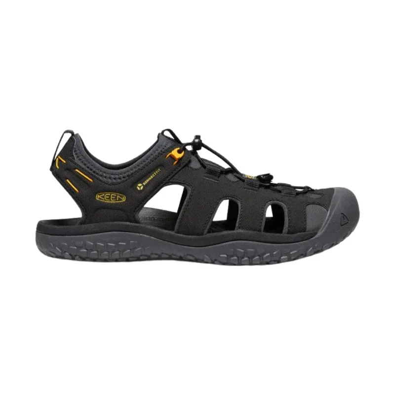 Trendy Sports Shoes For Sale KEEN Men's Solr Sandal - Black/Gold