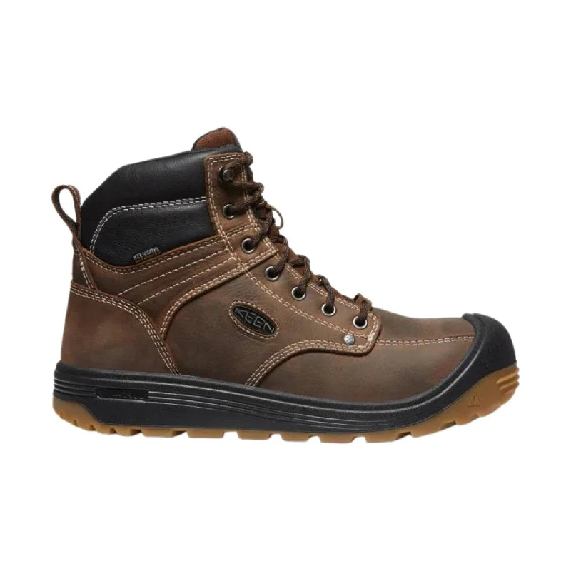 Best Hiking Shoes For Winter Keen Utility Men's Fort Wayne 6 Inch Waterproof Carbon Fiber Toe Work Boots - Dark Earth