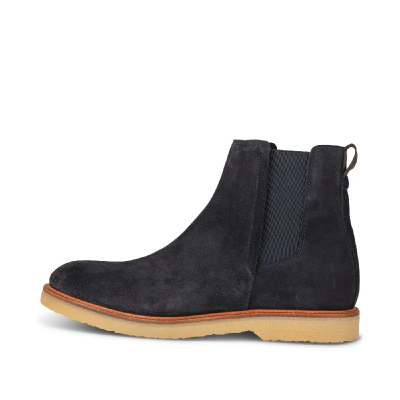 Comfortable Lace-Up Boots Kip chelsea boot suede - Dark Navy