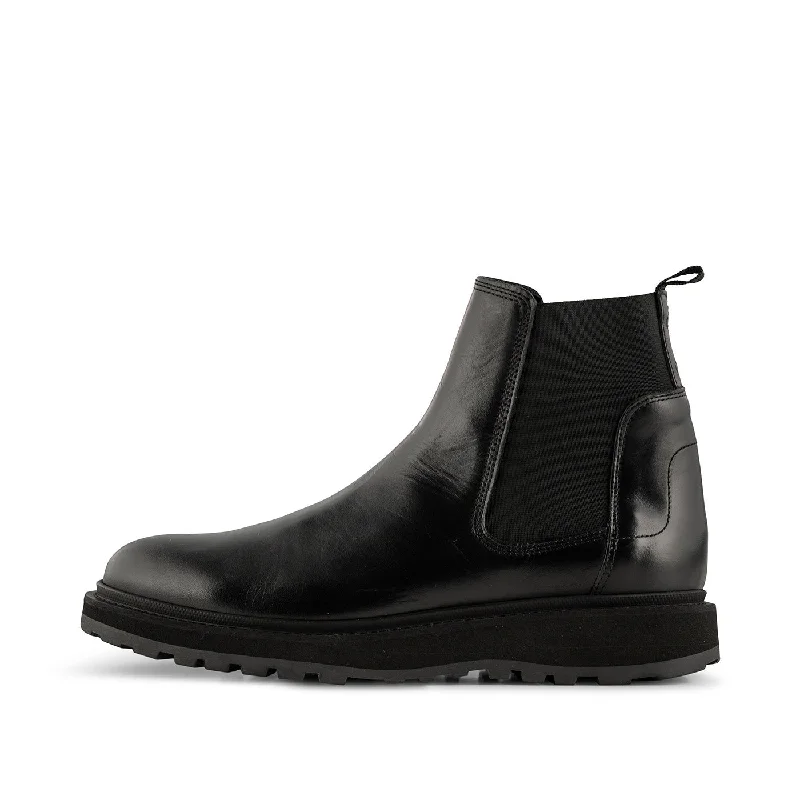 Breathable Hiking Footwear Kite chelsea boot leather - BLACK