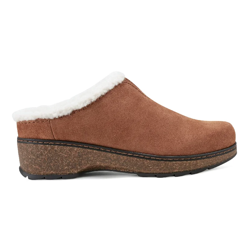 Fashionable Winter Footwear For Sale Kolia Round Toe Slip-on Casual Heeled Mules