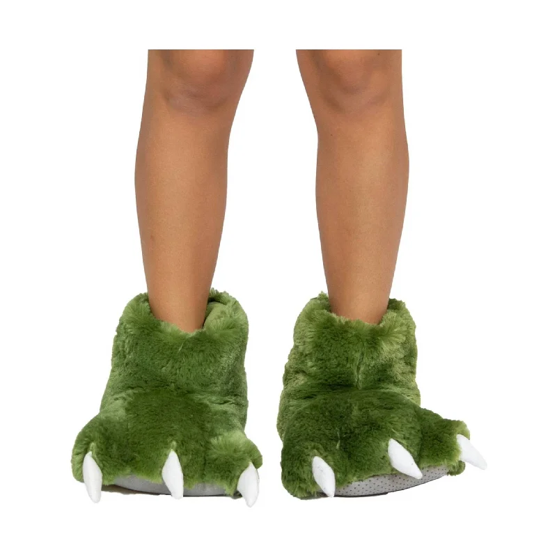 Comfortable Hiking Sneakers Online Lazy One Monster Paw Slippers - Green