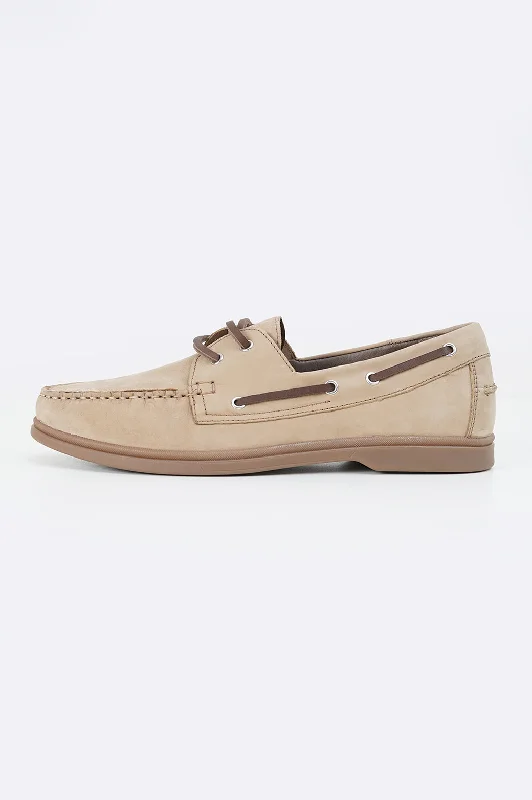 Stylish High Heels LEATHER BOAT SHOES