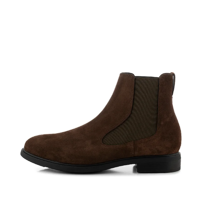 Comfortable Winter Sandals Linea chelsea suede - BROWN
